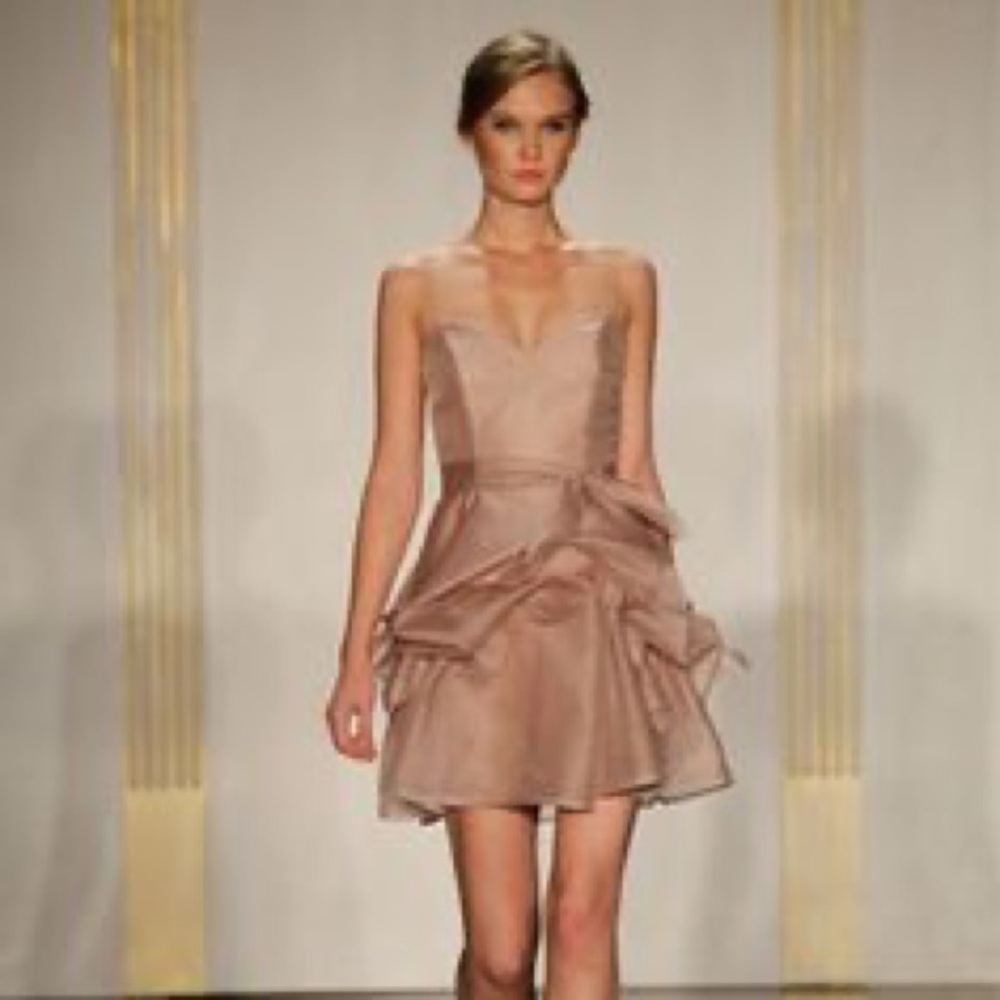 Noir by Lazaro Camel Cocktail Dress NWOT